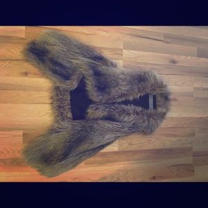 Zara faux fur vest